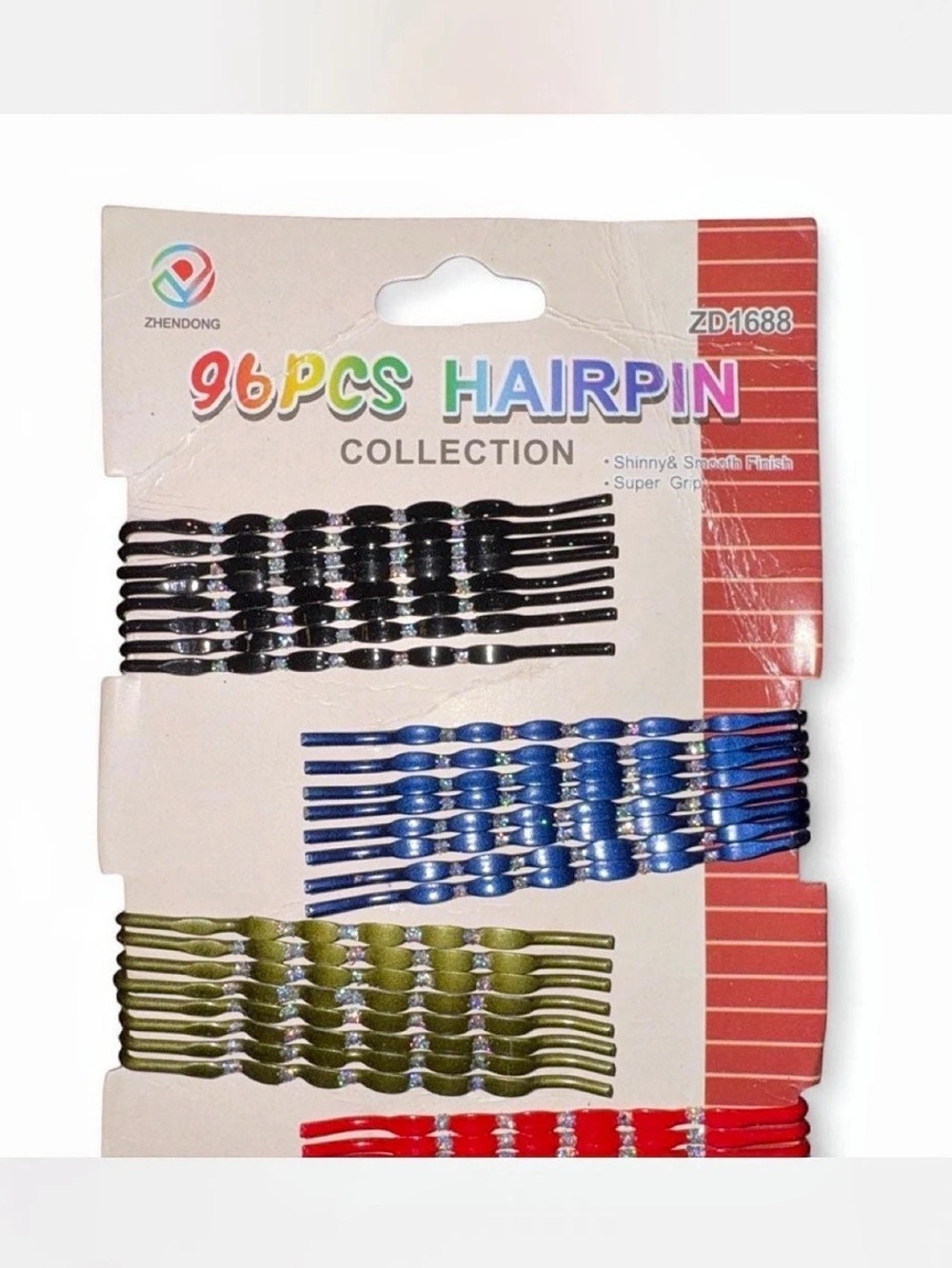 Zhendong 96 Pcs Hairpin Collection ZD1688 Multicolor